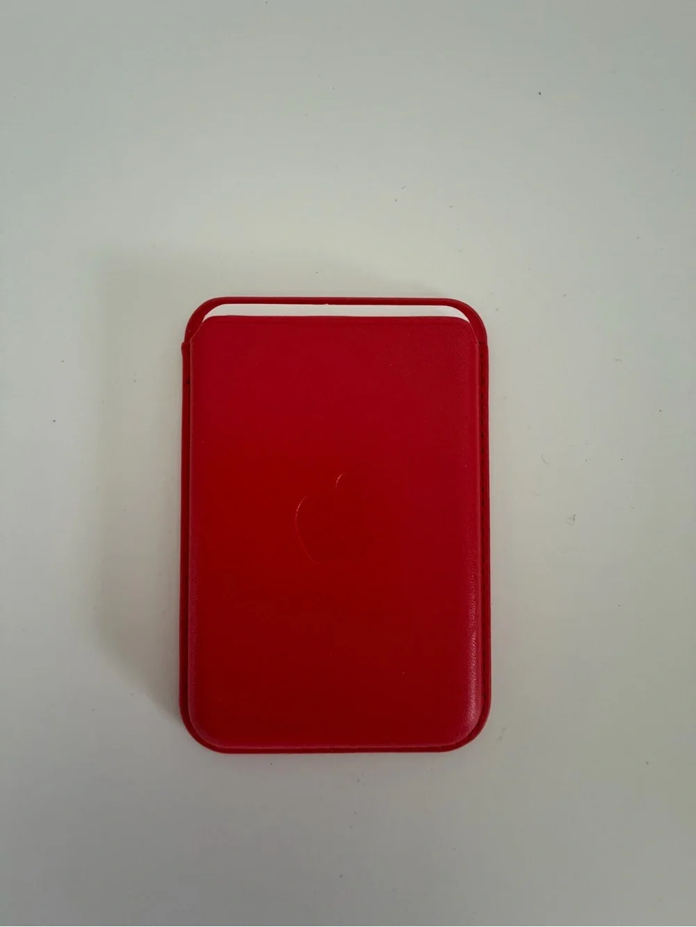 Apple Red MagSafe Leather Card Wallet